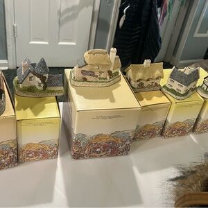 David Winters Charming Miniature Stone Cottages Collection all new in box